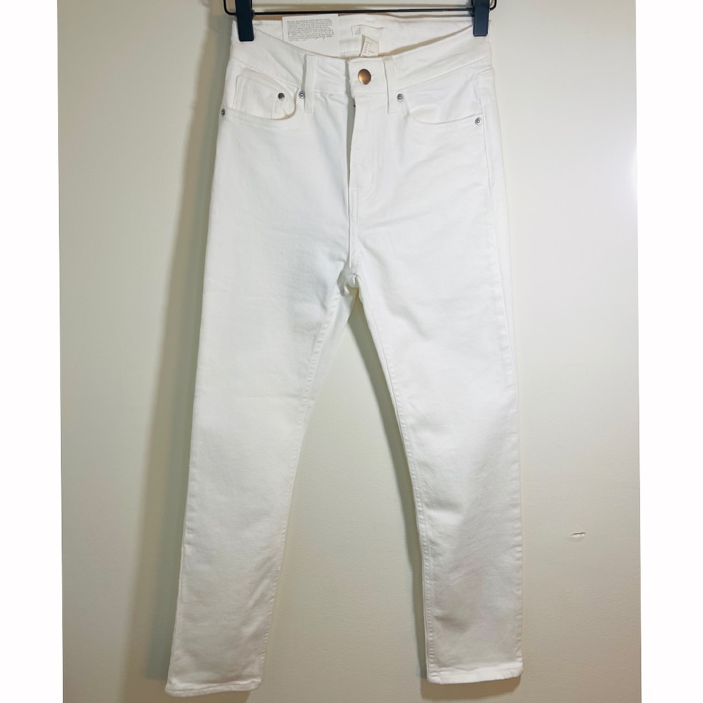 H&M | White Cropped Jeans
